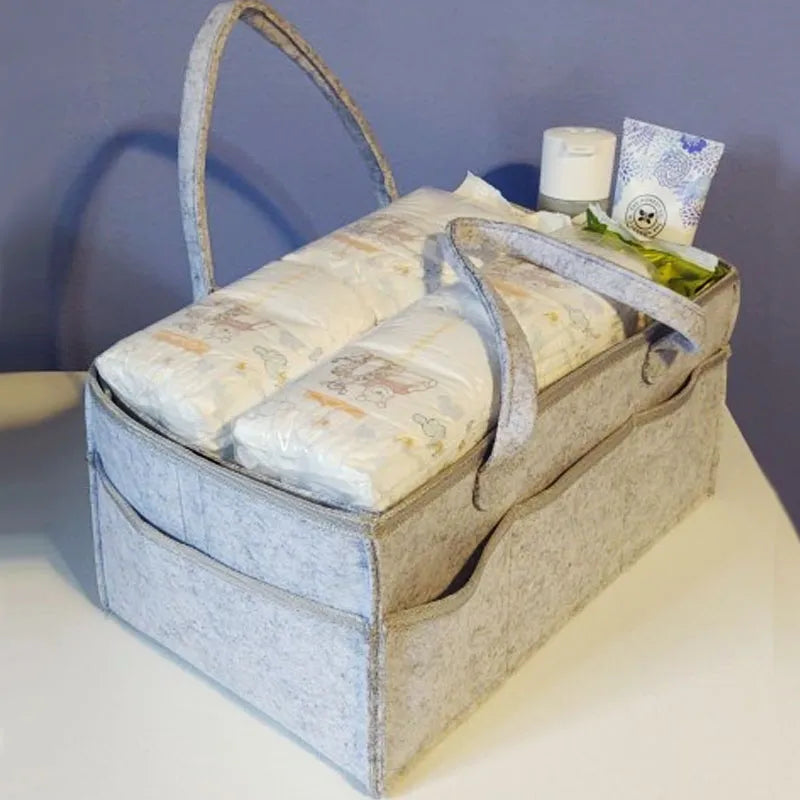 Portable Baby Diaper Caddy Organizer: Perfect for Changing Table, Car, and Nursery Storage