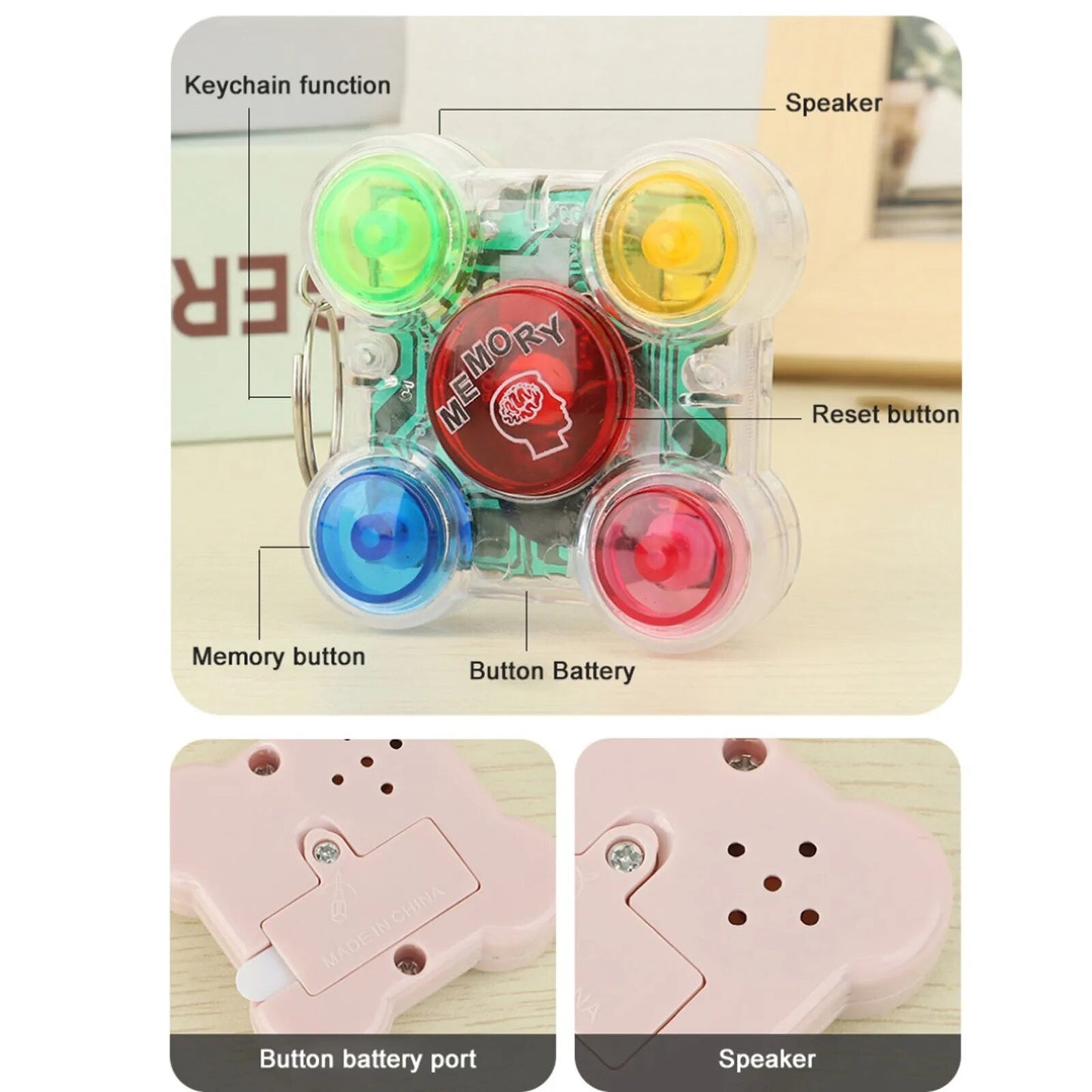 Baby Memory Training Game Luminous Memory Machine New Kids Puzzle Creative Fidget Toys Interactive Montessori Toys Board Game
