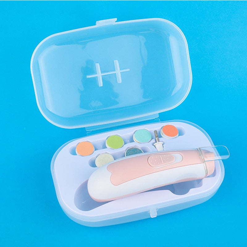 Sindax Baby Nail Trimmer Electric Nail File & Clippers Set for Precise Baby Nail Care