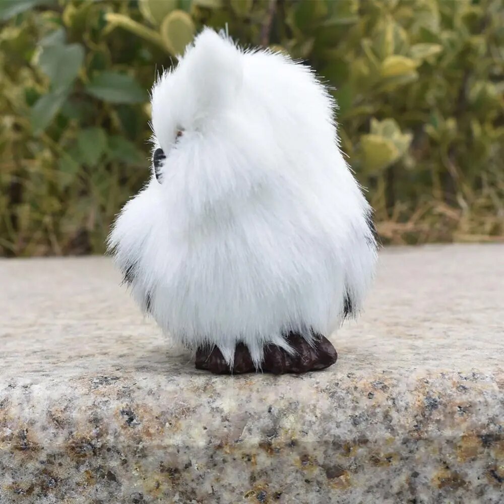 Diy Holiday Decoration 1pcs Simulation Owl Ornament Christmas Ornament Childrens Toys Creative Simulation Animal Model Cute