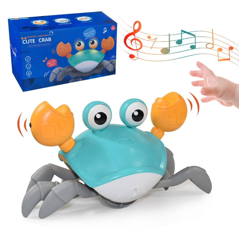 Crawling Crab with Music and LED Light for Kids and Toddlers - Educational, Interactive, and Fun!