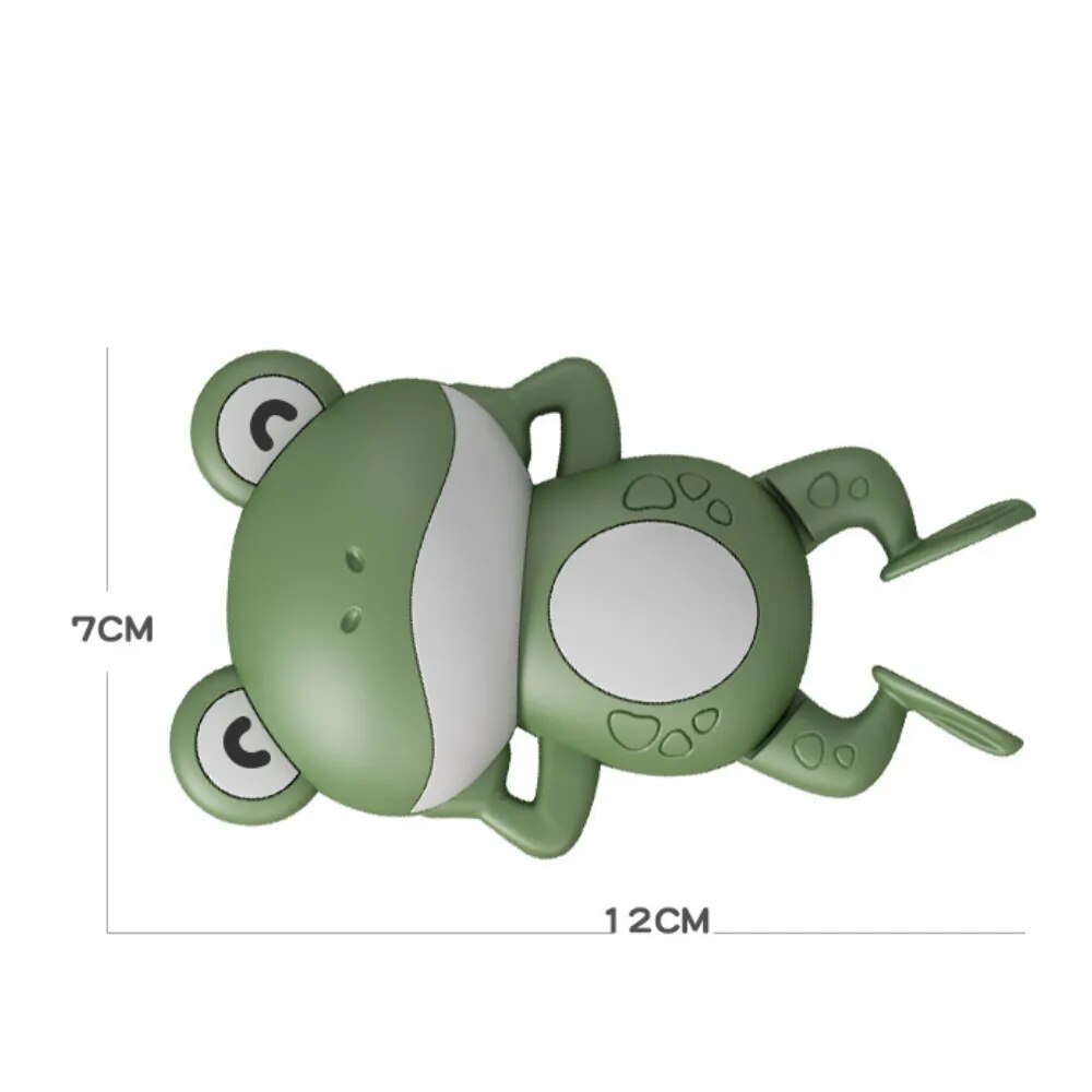 Swimming Frog: Baby Shower Clockwork Cute Animal Bath Toy