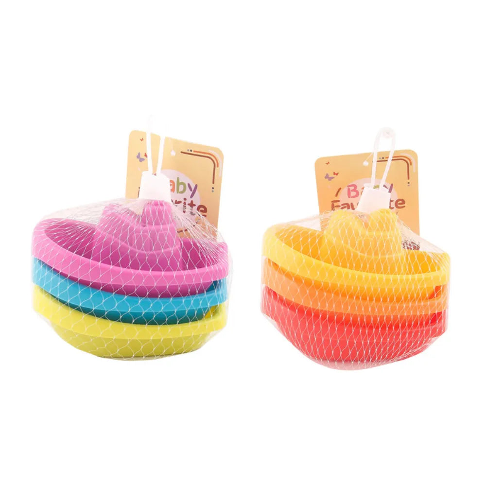 Colorful Stacking Boat Toys: Fun Educational Gift for Babies