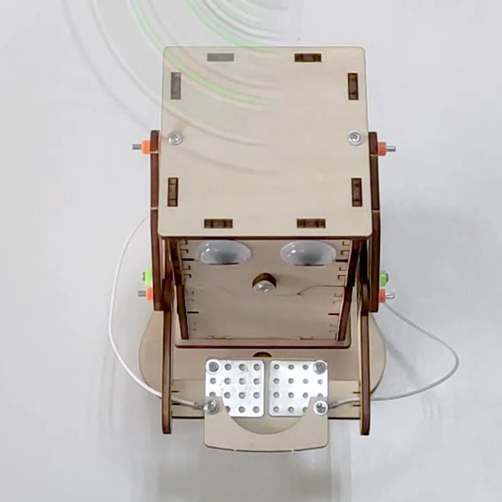 Robot Eating Coin Wood DIY Model Teaching Learning Stem Project Kit for Kids School STEM Project Science Education Aid Toy Gift
