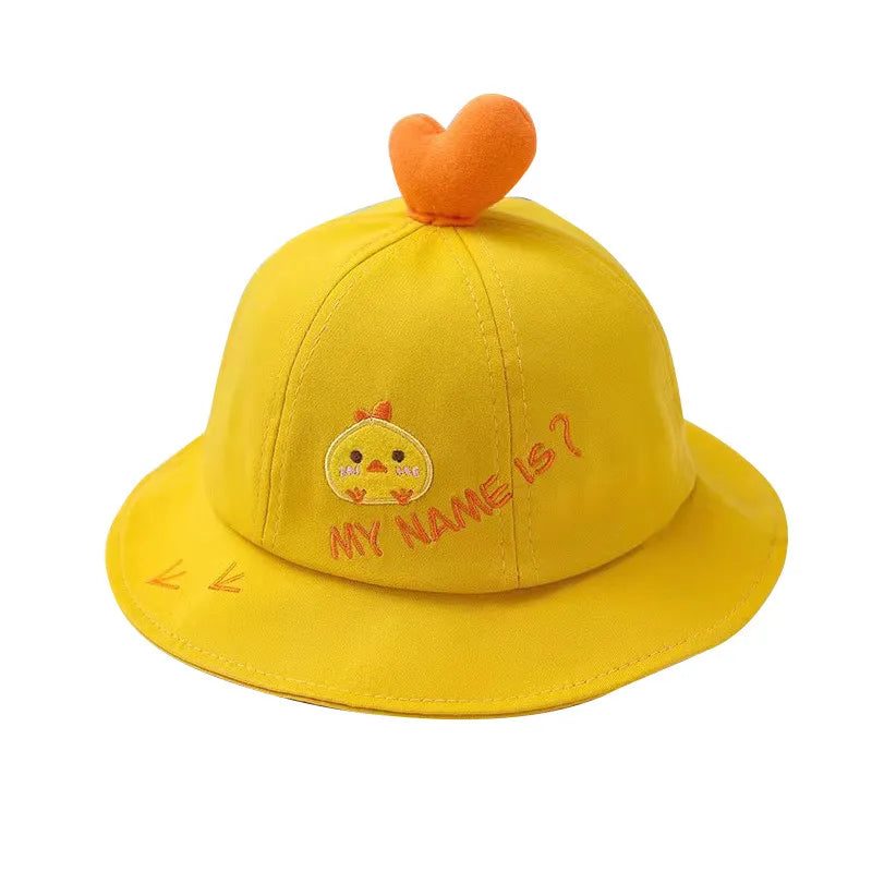 Cartoon Baby Hats for 0-5 Y - Fisherman Hat Collection with Tiger, Dinosaur, Panda, and Duck Tongue Designs
