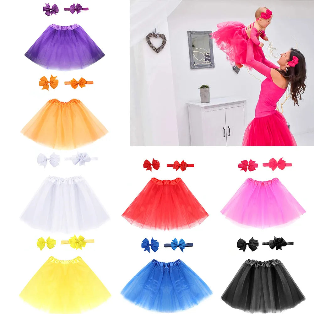 Tutu Skirt with Headband For Newborn