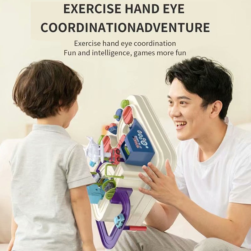 Haifeng Car Toys: Big Adventure Track Car Simulator for Kids