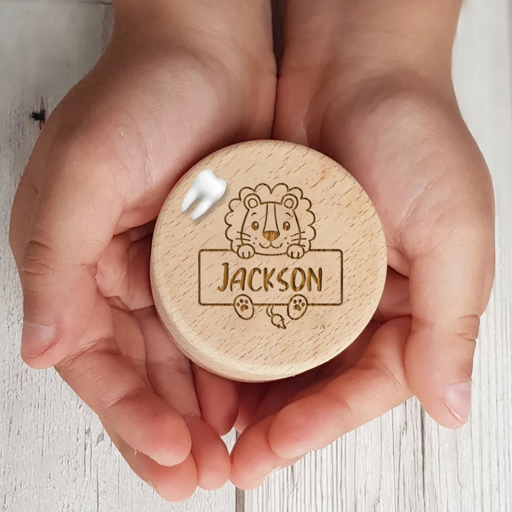 The Ultimate Wooden Tooth Fairy Box for Personalized Baby First Tooth and Keepsake Collection