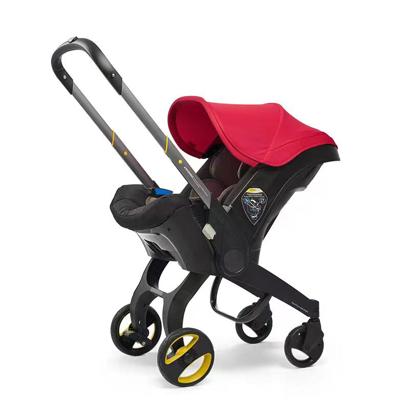 Newborn Stroller: S800 Foldable Stroller/Car Seat with Natural Rubber Wheels