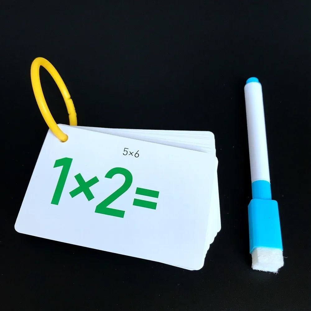 Montessori Math Toys Math Flash Cards Addition Subtraction Multiplication Division Educational Math Game Kids Arithmetic Toy