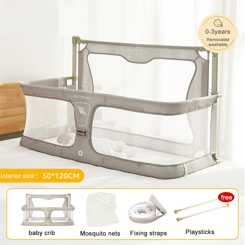 Comfortable Toddler Baby Bed within Bed - Safety Protection Easy To Install Bedside Crib