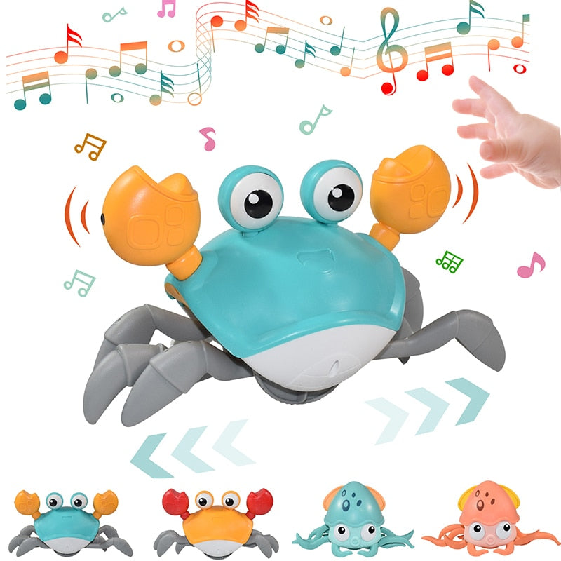 Crawling Crab with Music and LED Light for Kids and Toddlers - Educational, Interactive, and Fun!