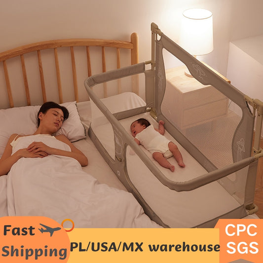Comfortable Toddler Baby Bed within Bed - Safety Protection Easy To Install Bedside Crib