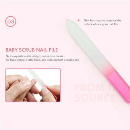 4-Piece Baby Nail Clipper Care Set: Scissors, Trimmer, File with Storage Box