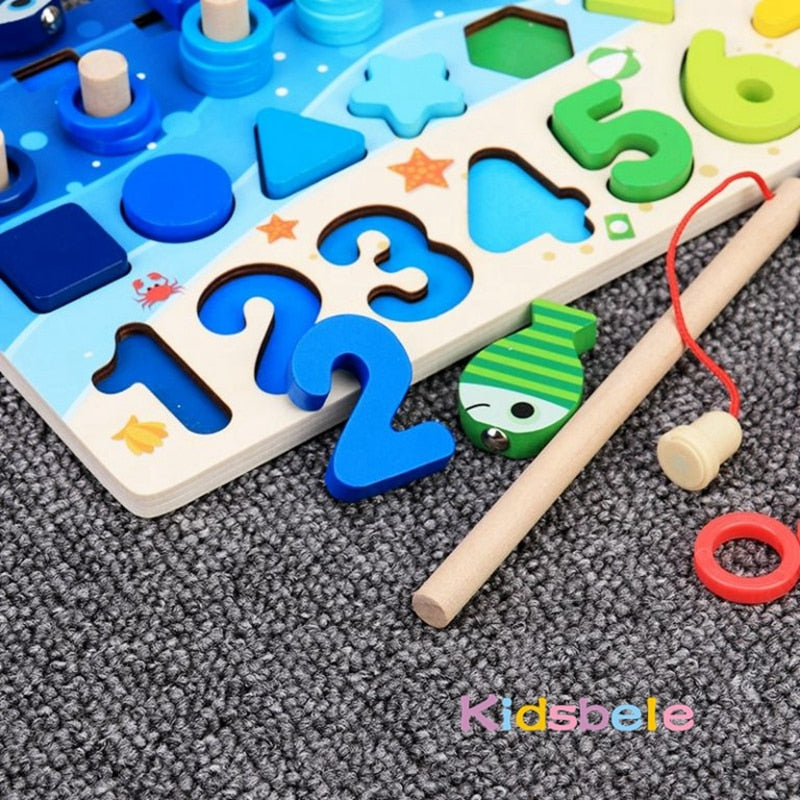 Kidsbele TOYE173 Wooden Fishing and Educational Toy | Fun and Learning
