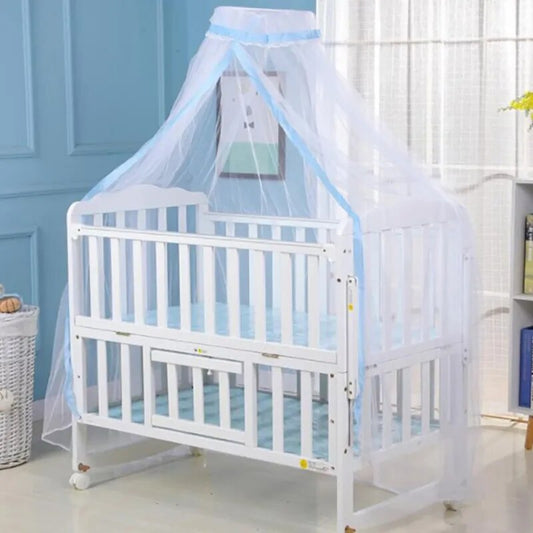 Foldable Netting Mosquito Net for Crib - Infant Canopy Round Bed Crib Dome Universal Baby Crib Net