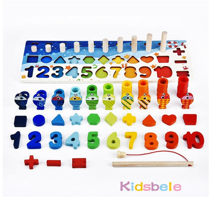Kidsbele TOYE173 Wooden Fishing and Educational Toy | Fun and Learning
