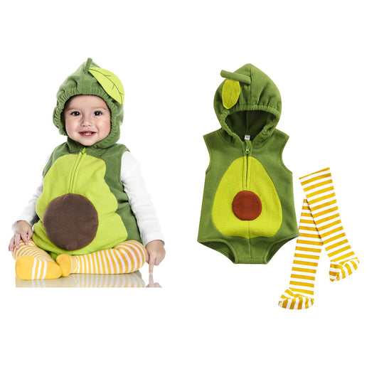 Newborn Baby Romper Avocado Animals Sports Costume for Boys and Girls Outfit