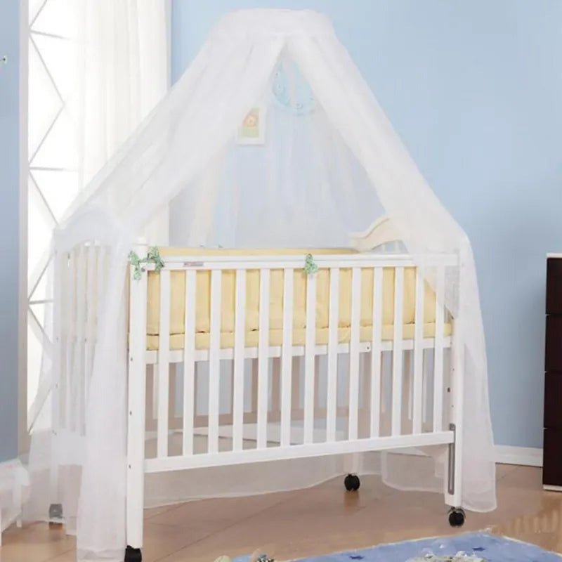 Foldable Netting Mosquito Net for Crib - Infant Canopy Round Bed Crib Dome Universal Baby Crib Net