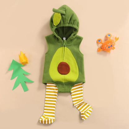 Newborn Baby Romper Avocado Animals Sports Costume for Boys and Girls Outfit