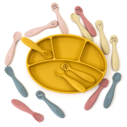 Silicone Baby Flatware Sets: Safe & Stylish Utensils for 0-36 Months