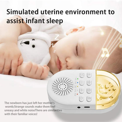 Portable White Noise Machine for Babies - 24 Soothing Sounds for Sleep and Relaxation, Rechargeable for Home and Travel