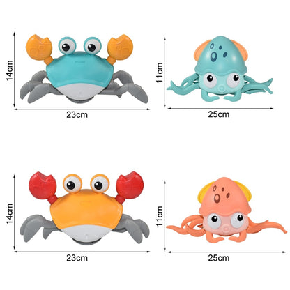 Crawling Crab with Music and LED Light for Kids and Toddlers - Educational, Interactive, and Fun!