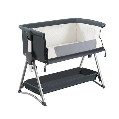 Luxury Newborn Crib: Portable Infant Bed for Travel - Unisex Metal Cradle from Mainland China