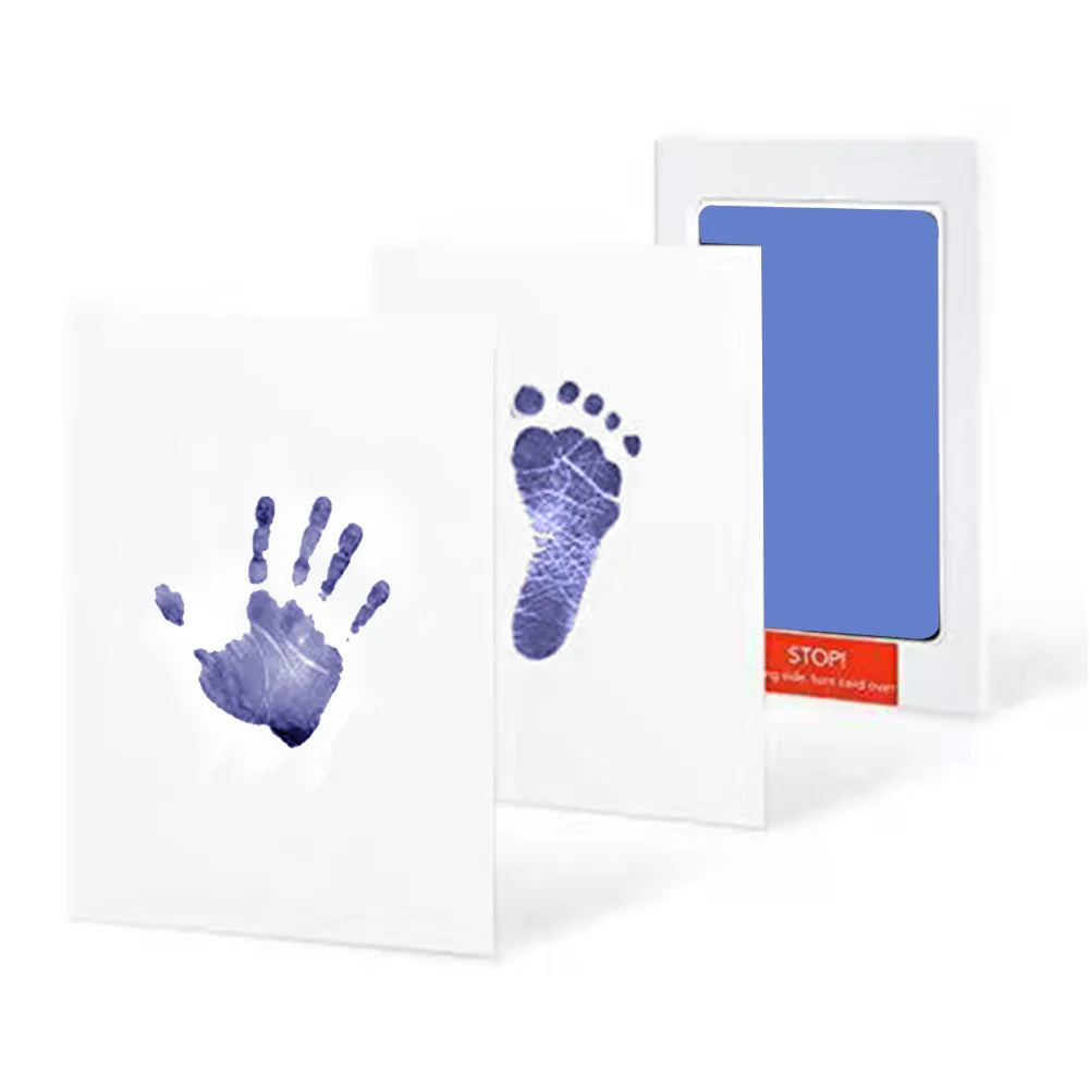 Newborn Baby Hand and Footprint Kit with Ink Pads and Photo Frame - Safe and Clean Souvenir for Baby Shower Gift