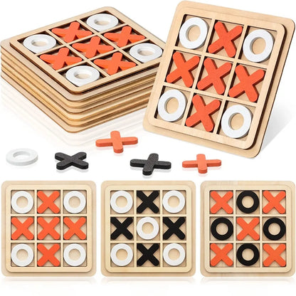 Kids Montessori Wooden Toy Mini Chess Play Game Interaction Puzzle Training Brain Early Learning  Educational Toys For Children
