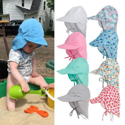 Kids' Quick-Drying Wide Brim Bucket Hat - UV Protection