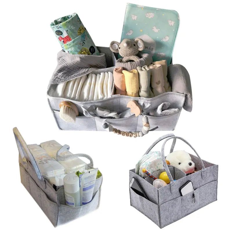 Portable Baby Diaper Caddy Organizer: Perfect for Changing Table, Car, and Nursery Storage
