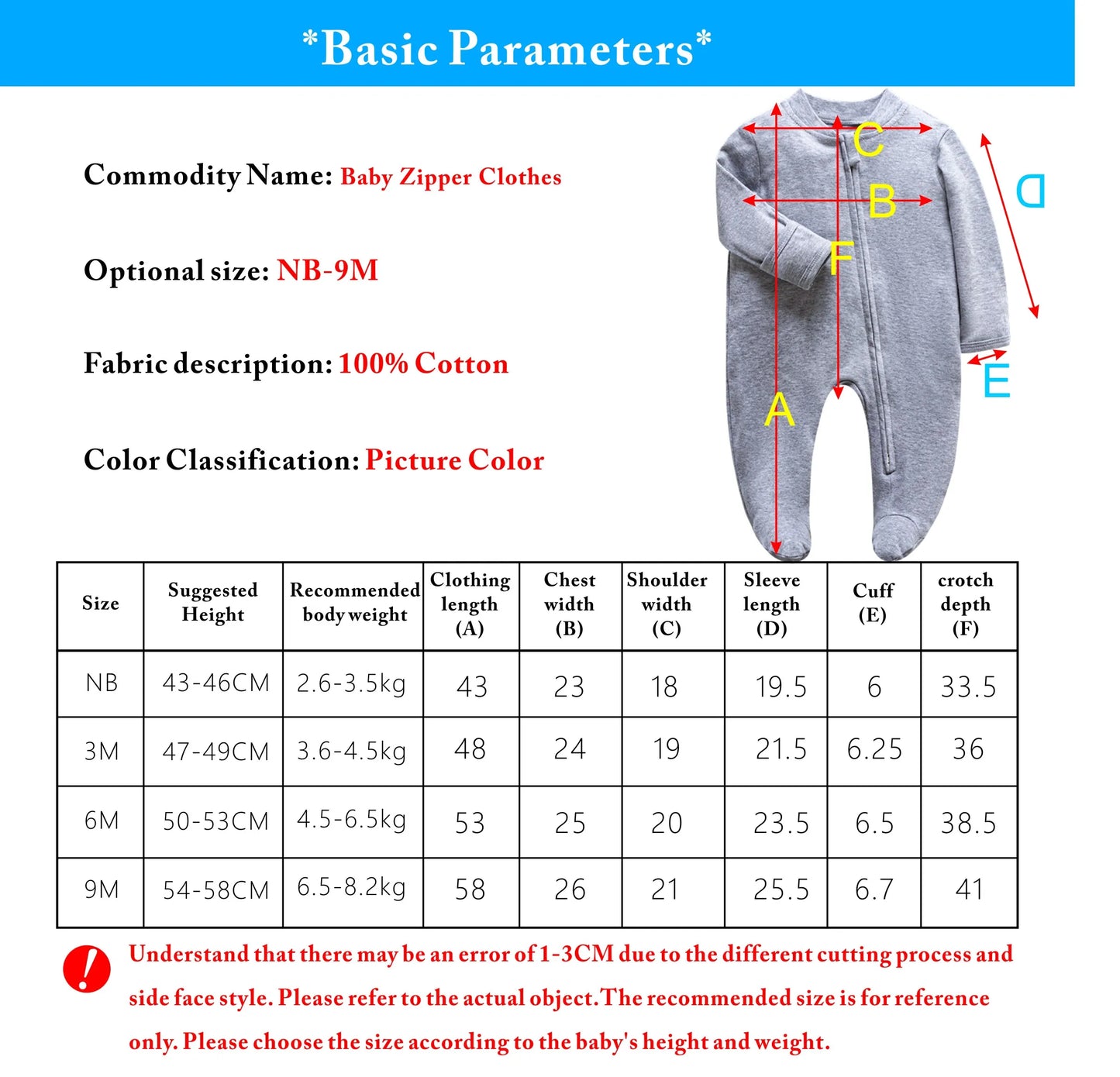 AGLDI Long Sleeve Romper: Comfortable Cotton Unisex Babywear