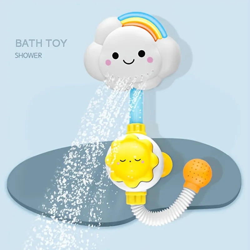 Swimming Clouds and Flowers Baby Bath Toy - Fun Water Play for Kids