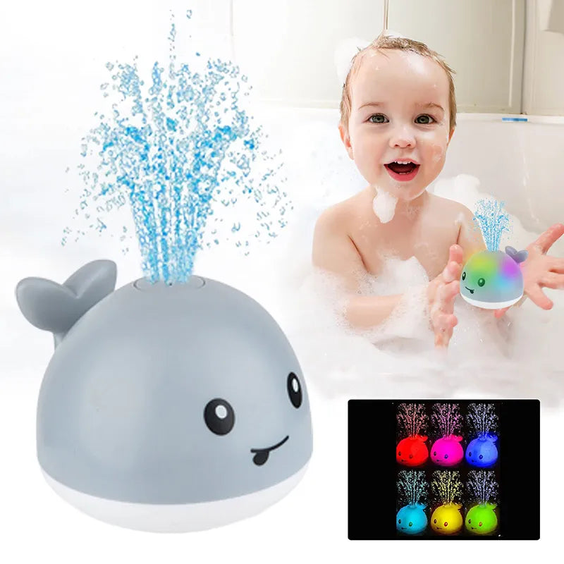 Whale Automatic Sprinkler Bath Toy for Kids - Fun and Safe Water Play"