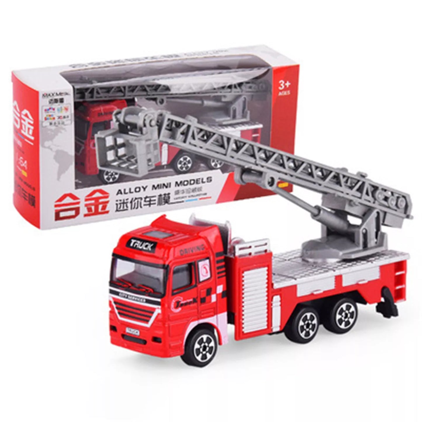 1:4 Scale Diecast Fire Truck Toy | Realistic Model from Mainland China
