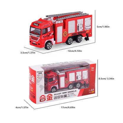 1:4 Scale Diecast Fire Truck Toy | Realistic Model from Mainland China