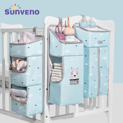 Crib Organizer - Hanging Storage for Baby's Essentials, Clothing, Bedding, and Diapers