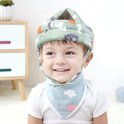 Adjustable Baby Safety Helmet - Soft and Comfortable Head Protection Cap
