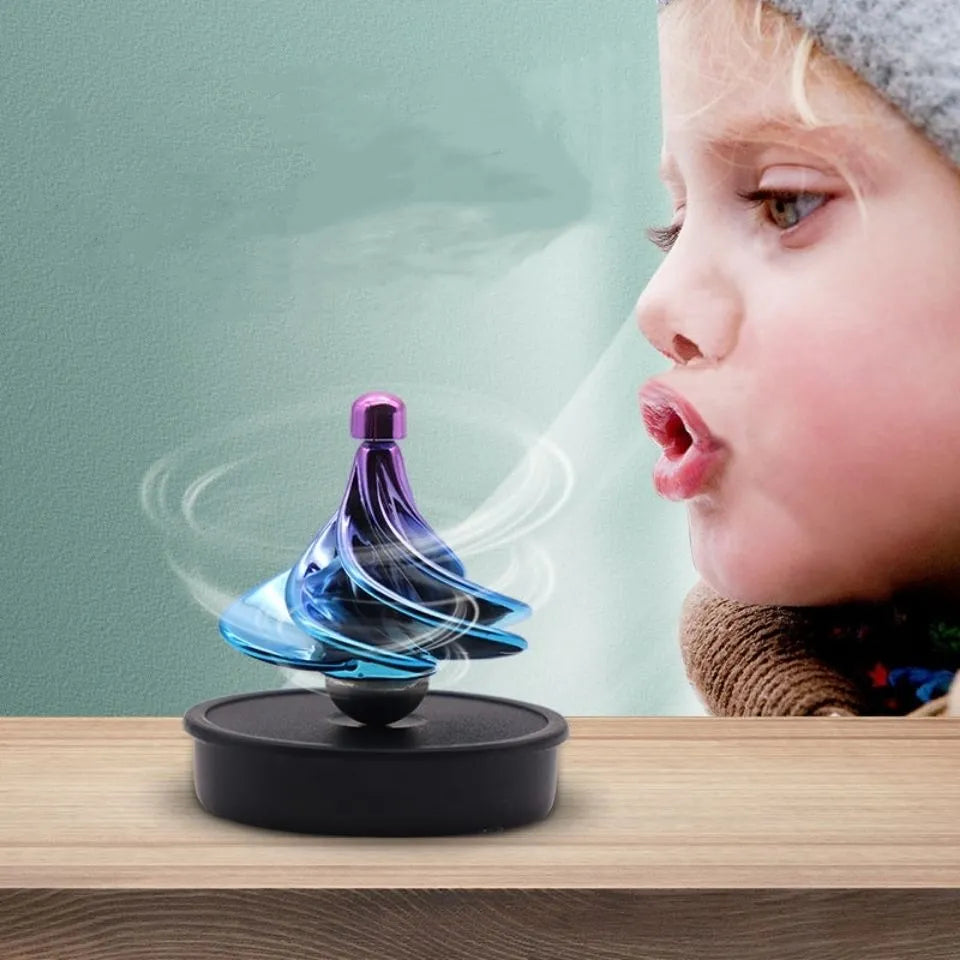 Desk Wind Blowing Toy Rotating Pocket Toy Spinning Top Fidget Funny Spinner Adult Decompression Toys For Children Birthday Gift