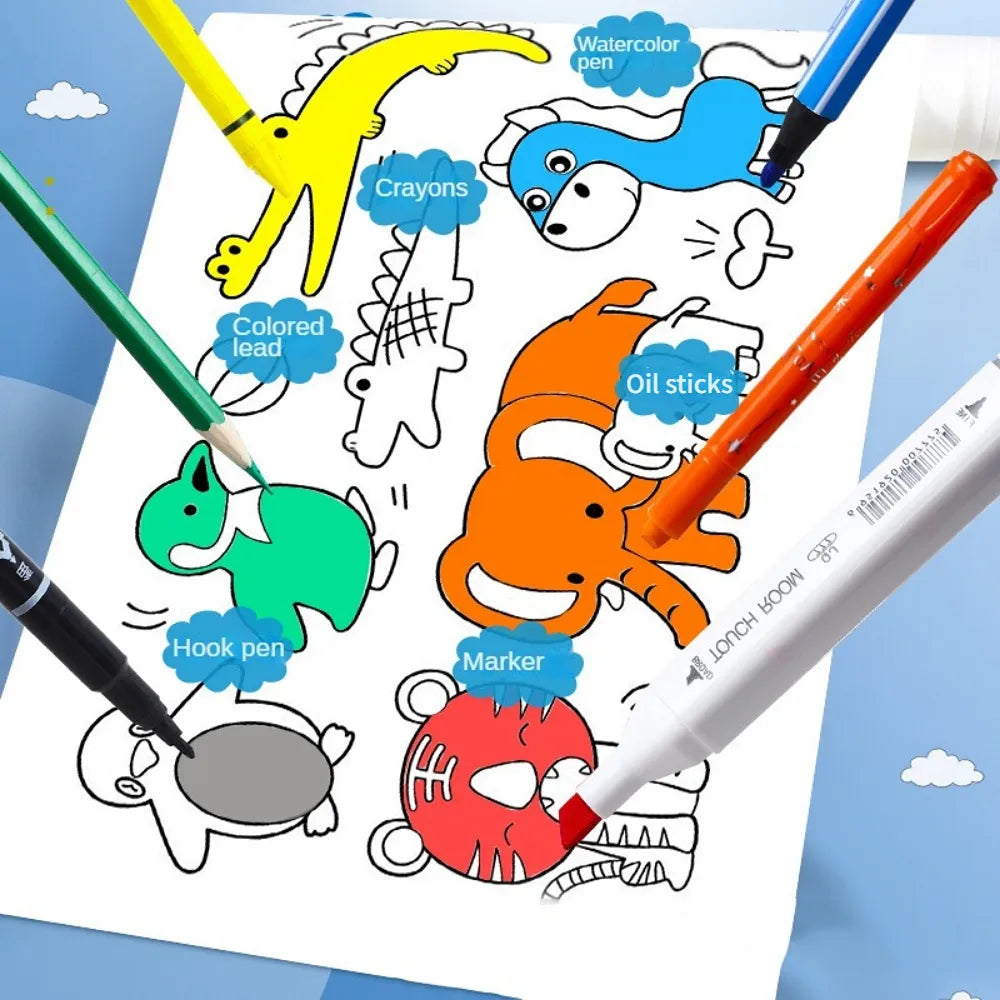 Graffiti Art Supplies: Children's Drawing Roll & Color Filling Paper