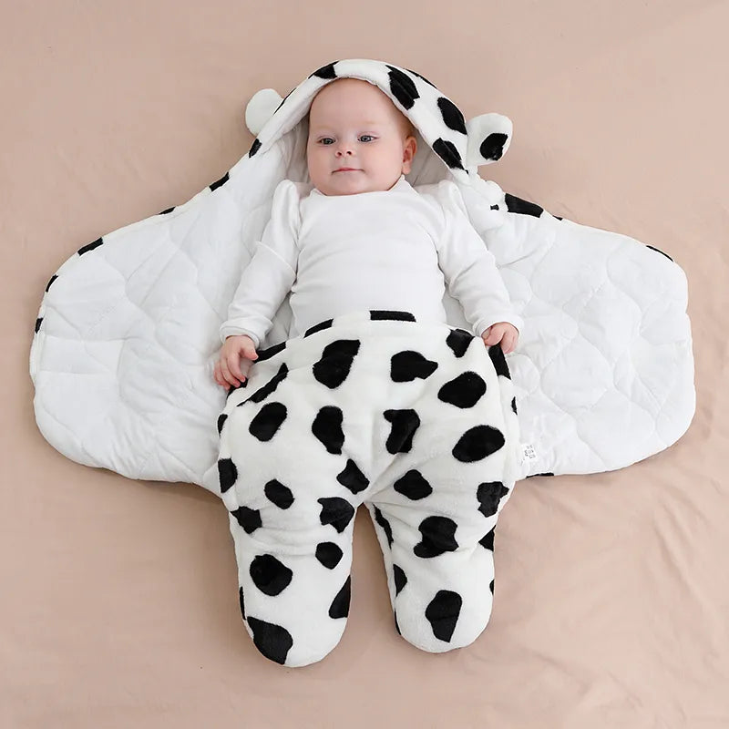 Soft Flannel Newborn Baby Sleeping Bag - Spring/Autumn Cocoon for Babies (0-6 Months)