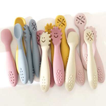 Silicone Baby Flatware Sets: Safe & Stylish Utensils for 0-36 Months