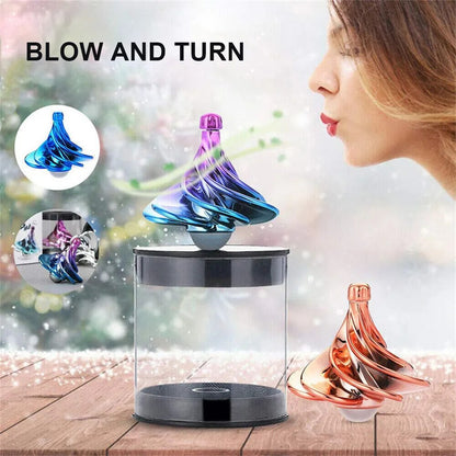 Desk Wind Blowing Toy Rotating Pocket Toy Spinning Top Fidget Funny Spinner Adult Decompression Toys For Children Birthday Gift