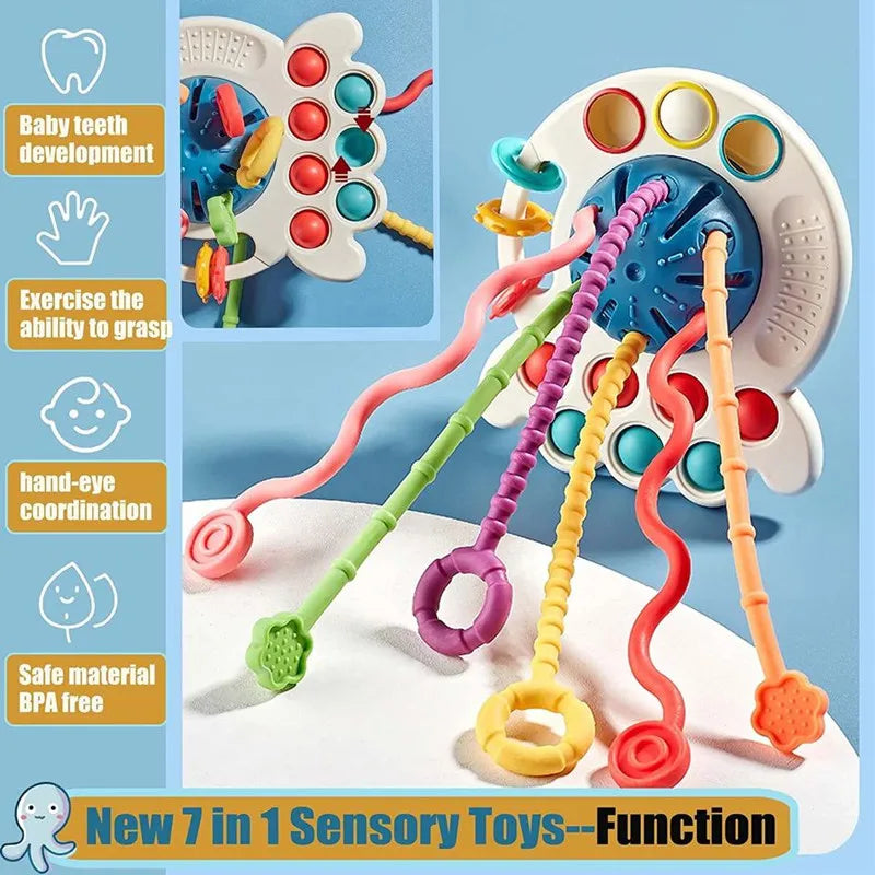 Educational Toys: Montessori Pull String Toy Collection for Kids