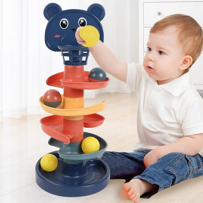 Interactive Baby Toys Rolling Ball Pile Tower for Endless Fun and Development