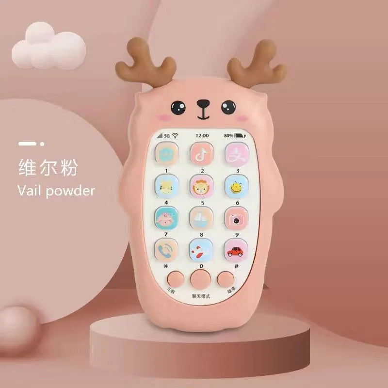 Baby Phone Toys Bilingual Telephone Teether Music Voice Toy Early Educational Learning Machine Electronic Children Gift Baby Toy