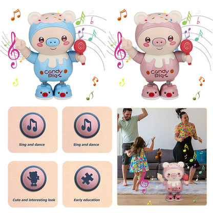Dancing Robot Pig Toy for Ages 6-12 | Interactive Educational Fun