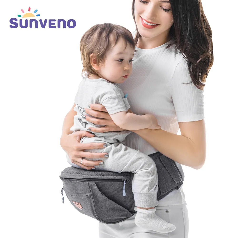 Ergonomic Baby Carrier with Infant Hip Seat - Toddler Waist Seat Stool Baby Carrier for Adjustable Comfort