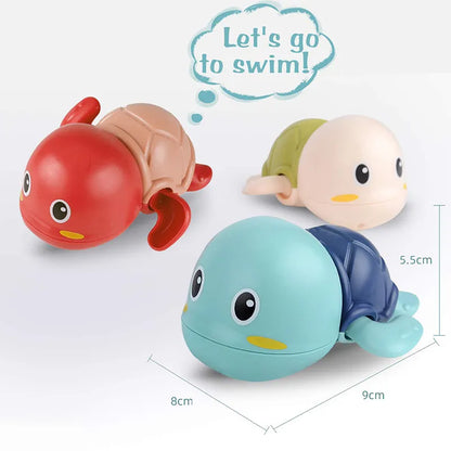 Swimming Turtle & Whale Baby Bath Toys - Fun and Classic Water Play for Kids